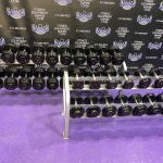 GP Urethane 5-100 lb. Prostyle Dumbbell Set w/Cybex Pro Racks