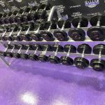 GP Urethane 5-100 lb. Prostyle Dumbbell Set w/Cybex Pro Racks