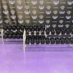 GP Urethane 5-100 lb. Prostyle Dumbbell Set w/Cybex Pro Racks